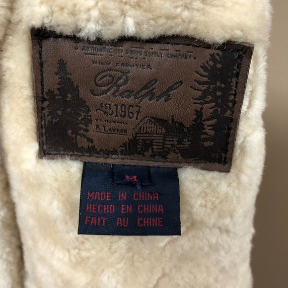 Vintage Ralph Lauren Shearling Zip Vest - Picture 7 of 8